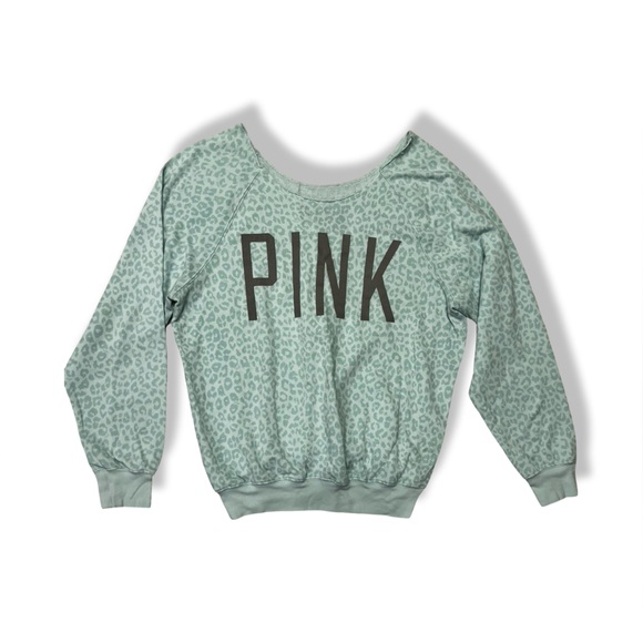 PINK Victoria's Secret Mint Sweatshirt - Picture 1 of 3